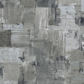   Festékrétegek átfedésében repedezett csillámló felületű töredezett grafikus minta szürke sötétszürke ezüst és fehér tónus tapéta