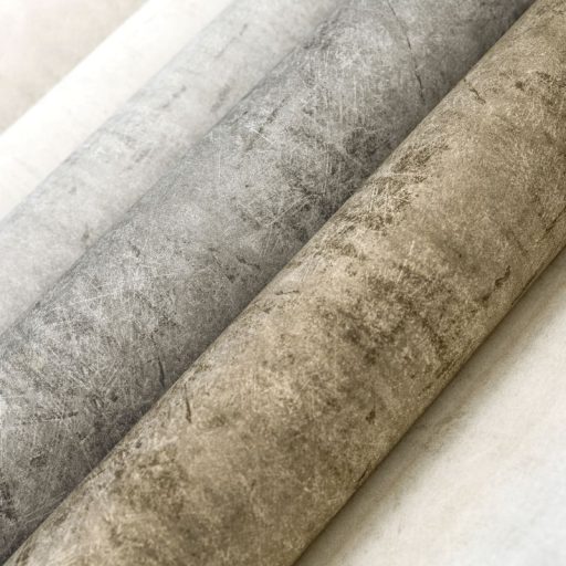 Karcolt beton/valokat hatású texturált minta barna szürke és szürkésbarna tónus enyhe arany csillogás tapéta