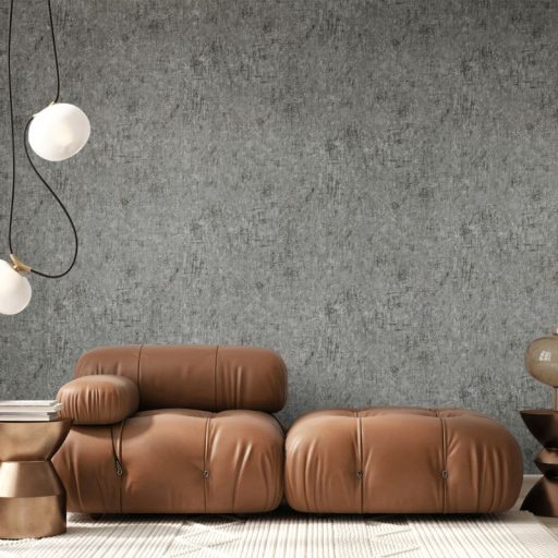 Karcolt beton/valokat hatású texturált minta szürke és sötétszürke tónus enyhe arany csillogás tapéta