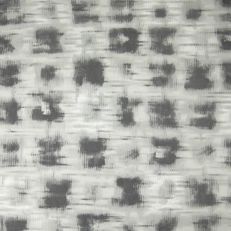   Monokróm Ikat minta elmosódó geometriai formákkal fekete szürke és fehér tónus tapéta