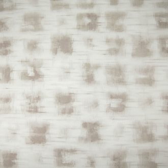   Monokróm Ikat minta elmosódó geometriai formákkal lenszín krémfehér pezsgő és halvány bézs tónus tapéta