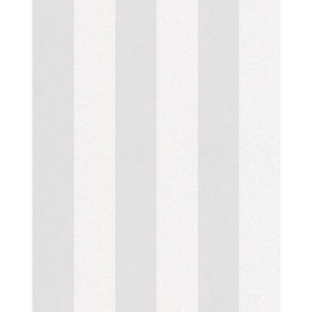 Novamur Ella 6752-10 Csíkos blokkcsíkos fehér krémszín csillogó hatás fénylő mintafelület tapéta
