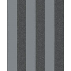   Novamur Ella 6752-20 Csíkos blokkcsíkos ezüstszürke fekete csillogó hatás fénylő mintafelület tapéta