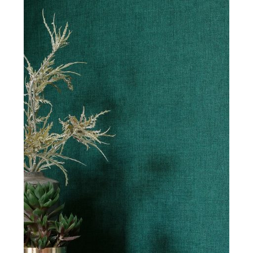 Caselio Sunny Day 68527272  egyszínű texturált vászonhatás sötétzöld tapéta