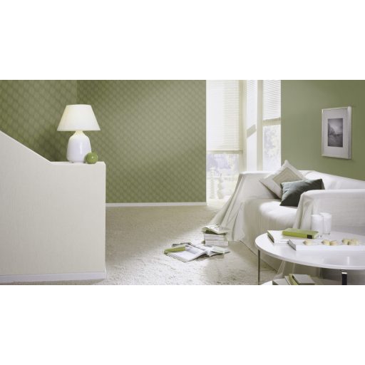 Rasch Country Charme/Tropical House/Maya/Rhapsody/Selection 687538 Natur Egyszínű finom textil struktúra meleg trópusi zöld tapéta