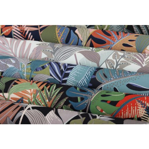 Rasch Tropical House 687859 Botanikus Trópusi 3D hatású nagy egzotikus levelek krémfehér rosé szürkéskék zöld tapéta