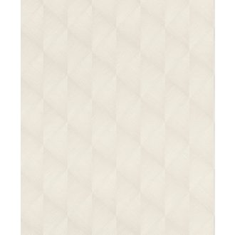   Rasch Tropical House 687910 Geometrikus bambusz struktúrájú grafikus 3D minta csillogó krémfehér fényes mintarészletek tapéta