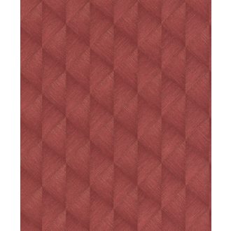   Rasch Tropical House 687965 Geometrikus bambusz struktúrájú grafikus 3D minta vörös/bordó arany fényes mintarészletek tapéta