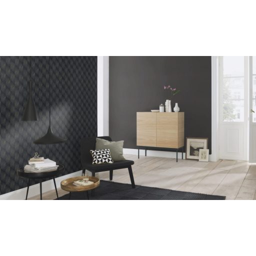 Rasch Tropical House/Maya/Rhapsody/Selection 688023 Natur Egyszínű finom struktúra meleg sötétszürke tapéta