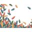 Rasch Tropical House 688108 Botanikus Trópusi légies szines egzotikus banánlevelek fehér szines falpanel