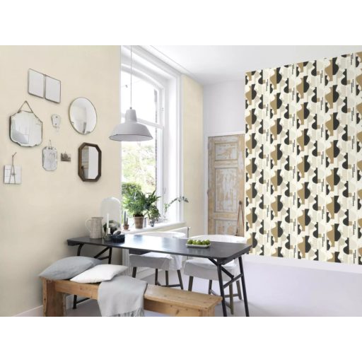 Visszafogott és kifinomult textilhatású egyszínű minta meleg szürke tónus tapéta