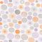 Caselio Pretty Lili 69273051  körök krémfehér lila szürke narancs dekoranyag