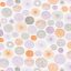 Caselio Pretty Lili 69273051  körök krémfehér lila szürke narancs dekoranyag