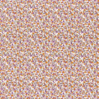   Caselio Pretty Lili 69295032  virágtenger krémfehér narancs lila szürke antracit dekoranyag