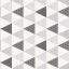 Caselio Tonic 69449412 Geometrikus háromszögek fehér ezüst szürke antracit tapéta