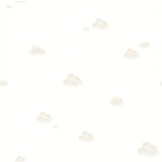   ICH Noa 7006-2 CLOUDS BEIGE Gyerekszobai felhők krémfehér bézs tapéta