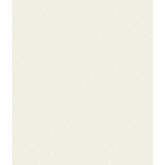   ICH Noa 7007-2 MOTAS BEIGE Gyerekszobai pöttyös minta bézs fehér tapéta
