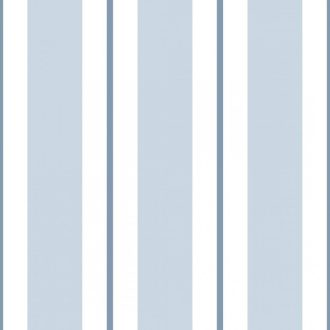   ICH Noa 7008-4 STRIPES BLUE Gyerekszoba csíkos fehér világos és sötétkék tapéta