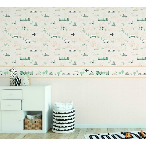 ICH Noa 7010-2 PLAIN BEIGE Gyerekszobai egyszínű finom "játékos" textil ecru/bézs tapéta