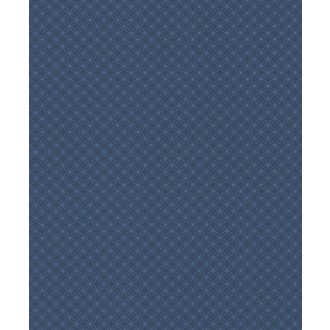   Rasch Sightseeing 701753 Grafikus Retro összefonódó kis körök sötétkék fényes kék tapéta