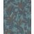 Rasch Kalahari 704143 Natur Botanikus trópusi levelek szövetstruktúra türkiz kék árnyalatok finom bronz tapéta