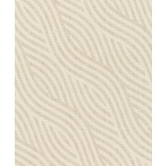   Rasch Kalahari 704532 Etno Grafikus egyedi mintavezetésű hullámminta stilizált homokdűne 3D krém bézs tapéta
