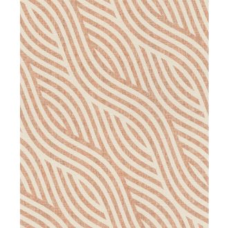   Rasch Kalahari 704549 Etno Grafikus egyedi mintavezetésű hullámminta stilizált homokdűne 3D bézs korallszín/barna tapéta