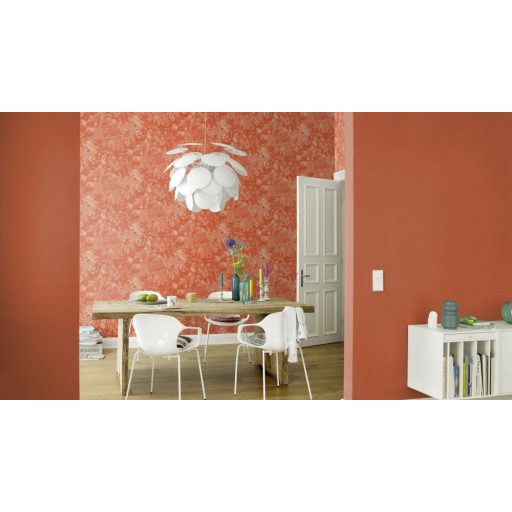 Rasch Kalahari 704723 Natur Etno Szafari a szavanna állatai narancsvörös/terrakotta tapéta