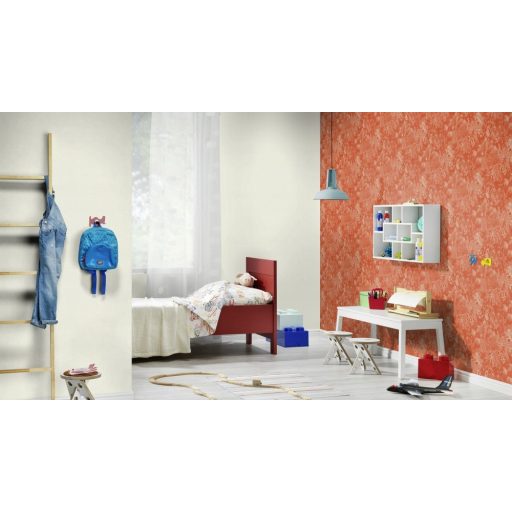 Rasch Kalahari 704723 Natur Etno Szafari a szavanna állatai narancsvörös/terrakotta tapéta