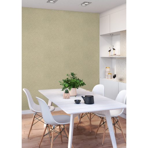 Természetes bambusz fonást idéző kifinomult geometriai minta meleg krém bézs és szürkésbézs tónus tapéta