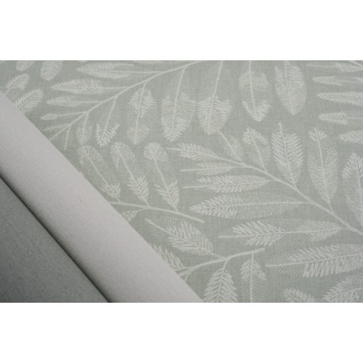 Botanikai szépség az akvarell lágyságával - páfrány és trópusi levelek pasztell menta lágy szürkészöld és tötfehér tónus tapéta