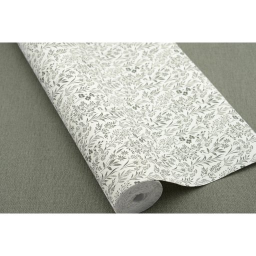 Minimalista elegancia - természetes és kifinomult textilhatású lenvászon minta lágy zöld/szürkészöld tónus tapéta