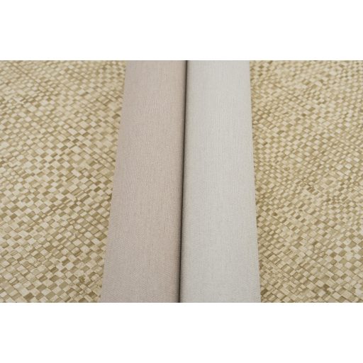 Minimalista elegancia - természetes és kifinomult textilhatású lenvászon minta krém/vanília és lágy bézs tónus tapéta