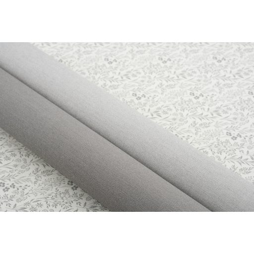 Minimalista elegancia - természetes és kifinomult textilhatású lenvászon minta meleg szürkésbarna és púderes szürke tónus tapéta