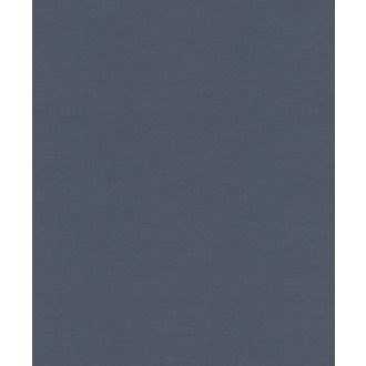   Minimalista elegancia - természetes és kifinomult textilhatású lenvászon minta sötét acélkék tónus tapéta