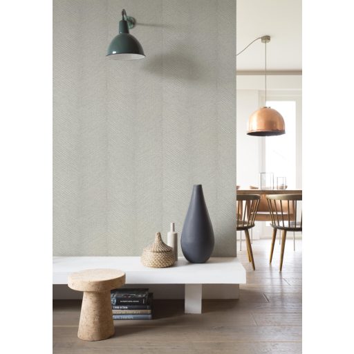 Nagy Fogás! Halszálkás minta a horgon textilstruktúra világosszürke gyöngyház és ezüstszürke tónus tapéta