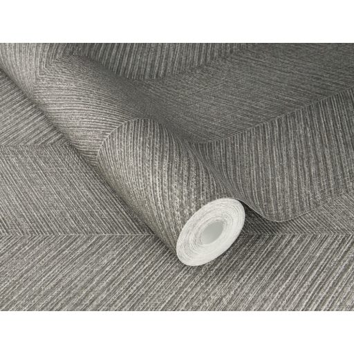 Nagy Fogás! Halszálkás minta a horgon textilstruktúra világos és sötét ezüstszürke tónus tapéta