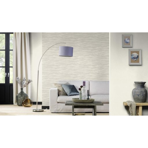 Dinamikus könnyed és légies skandináv grafikus design gyöngyház szürke és ezüstszürke tónus finom csillogás tapéta