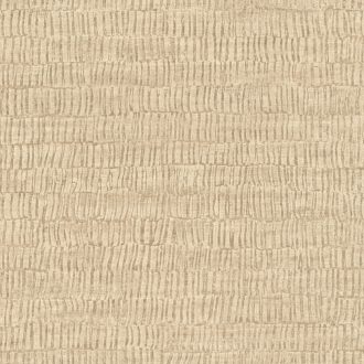   Skandináv és természetes megjelenésű a fa kérgére emlékeztető grafikus minta csillogó bézs és homokszín tónus tapéta