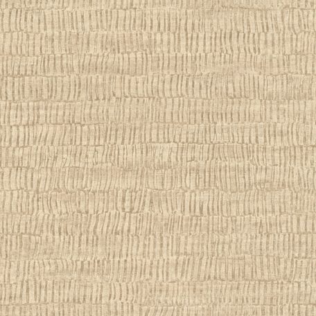 Skandináv és természetes megjelenésű a fa kérgére emlékeztető grafikus minta csillogó bézs és homokszín tónus tapéta