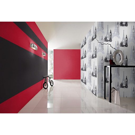 Rasch Kids & Teens III/Make a Change 734805 Párizs London nevezetességei fehér szürke fekete tapéta