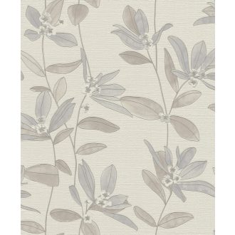   Rasch Make a Change 735307  virágos virágok levelek krém bézs szürke tapéta