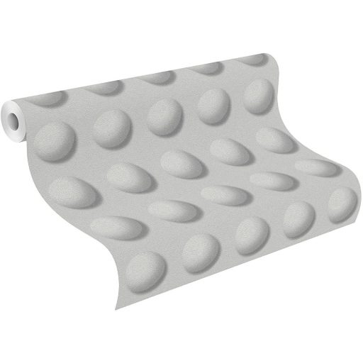 Rasch Modern Art 745467 Grafikus design 3D különleges fény-árnyék hatású gömbök szürke sötétszürke ezüst tapéta