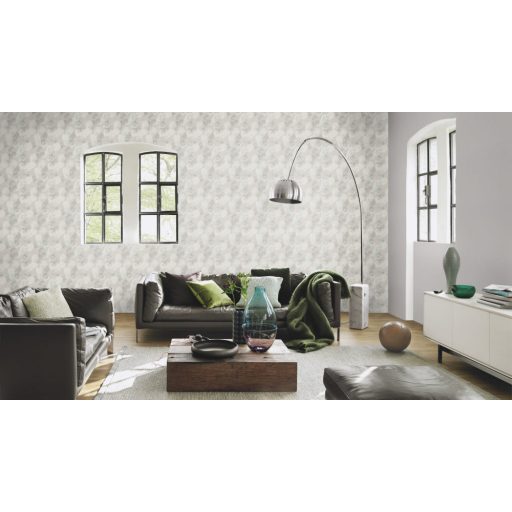 Természetes és otthonos textil struktúrájú minta klasszikus szürke tónus tapéta