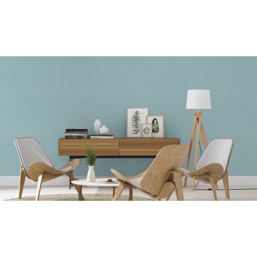 Természetes és otthonos textil struktúrájú minta friss gleccserkék tónus tapéta