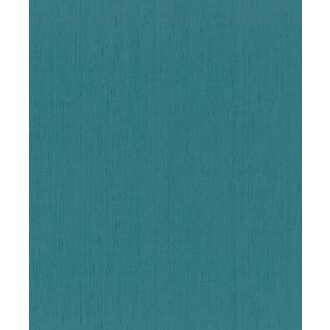   Természetes és otthonos textil struktúrájú minta nagyvonalú türkizkék tónus tapéta