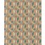 Rombuszok és négyzetek impozáns geometriai 3D faldísze világosbézs textil háttéren narancs óceánzöld és betonszürke tapéta