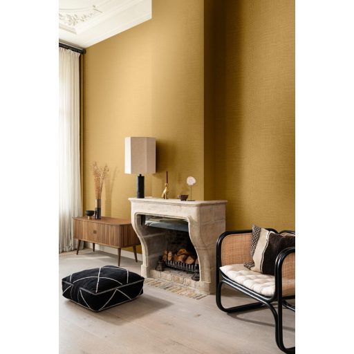 Lenyűgöző krokodilbőr utánzat - különleges méretarányú "páncélzat" csillogó arany tónus tapéta