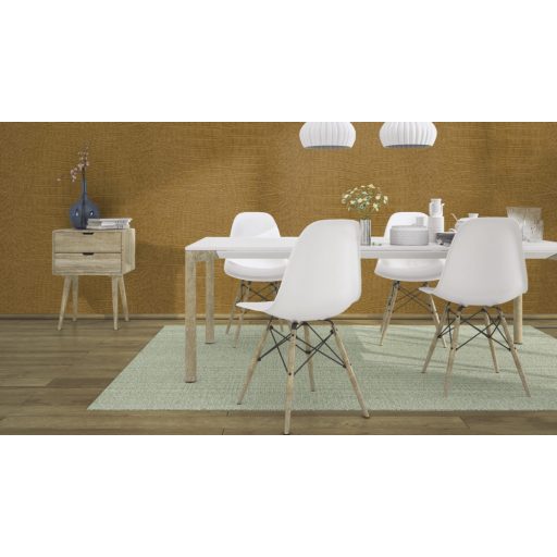 Lenyűgöző krokodilbőr utánzat - különleges méretarányú "páncélzat" csillogó arany tónus tapéta