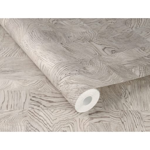 Különböző méretű és fantasztikus fa megjelenítések négyzetes kollázsban sötétszürke és világosbarnatónus tapéta